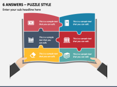 6 Answers - Puzzle Style PPT Slide 2