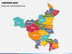 Haryana Map PPT Slide 3