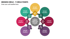 Broken Circle - 7 Circle Points PPT Slide 1