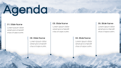 Snowy Mountains Theme PPT Slide 2