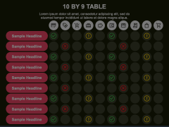 10 By 9 Table Animated Presentation - SketchBubble