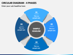 Circular Diagram - 4 Phases PPT Slide 2