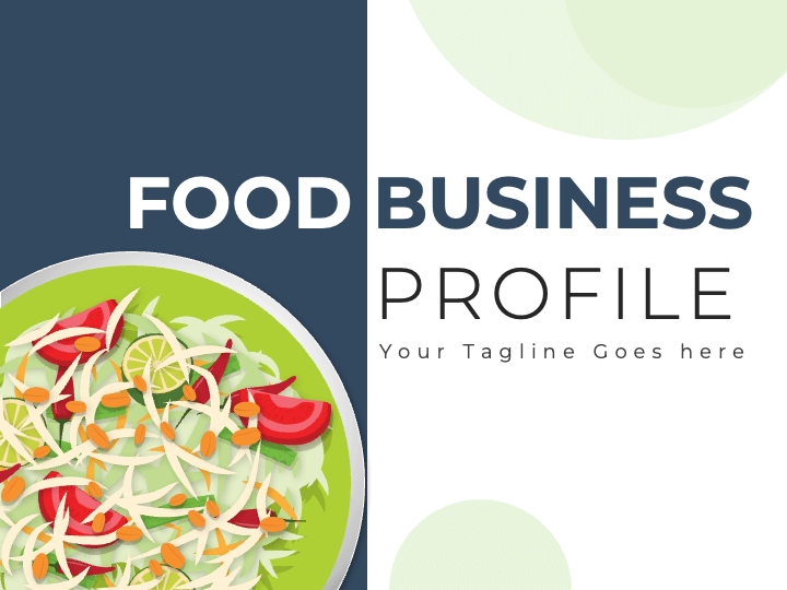 Food Business Profile PPT Slide 1
