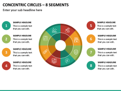 Concentric Circles – 8 Segments PPT Slide 2