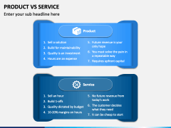 Product Vs Service PowerPoint and Google Slides Template - PPT Slides