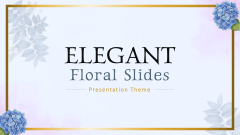 Elegant Floral Slides PPT Slide 1