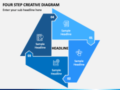 Four Step Creative Diagram PPT Slide 2
