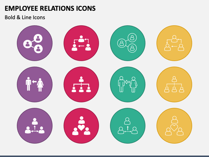 Employee Relations Icons PPT Slide 1