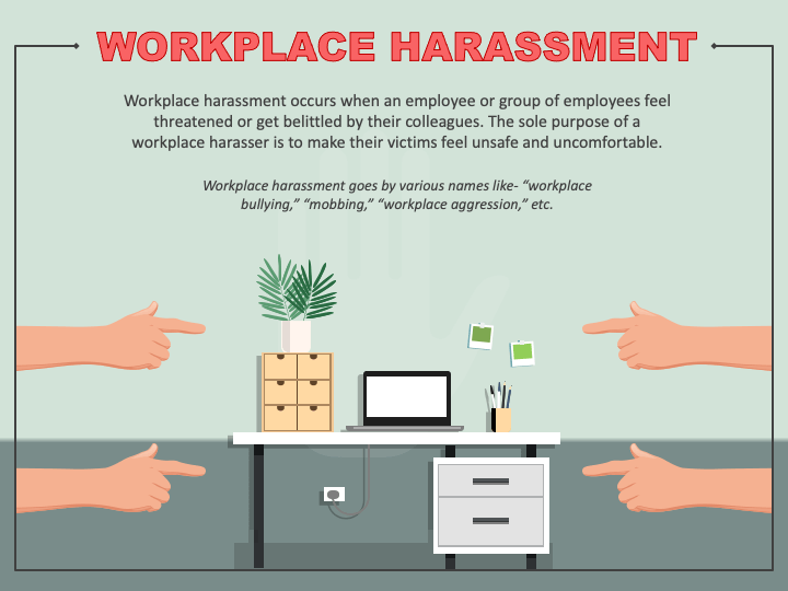 Workplace Harassment PowerPoint Template PPT Slides