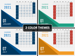 Calendar 2021 Type 5 PPT Cover Slide