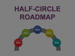 Half Circle Roadmap Animated Presentation - SketchBubble