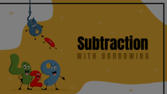 Subtraction with Borrowing Animated Presentation - SketchBubble