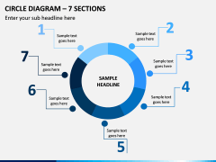 Circle Diagram – 7 Sections PPT Slide 1