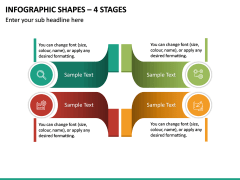 Infographic Shapes – 4 Stages PPT Slide 2
