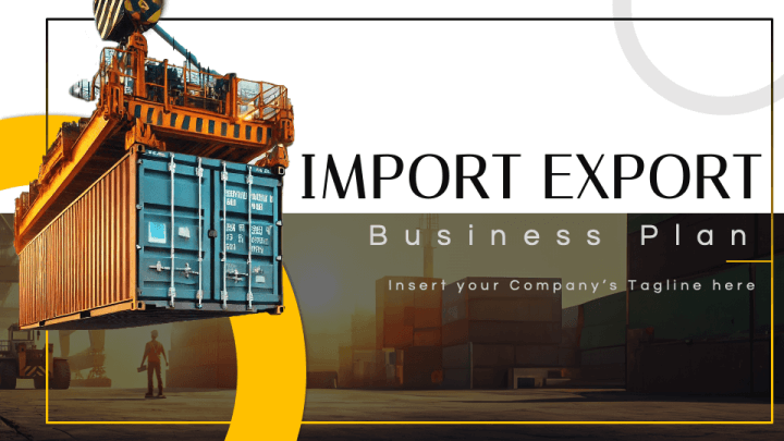 Import Export Business Plan PPT Slide 1