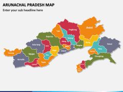Arunachal Pradesh Map PPT Slide 3