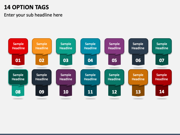14 Option Tags PPT Slide 1