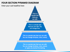 Four Section Pyramid Diagram PPT Slide 2