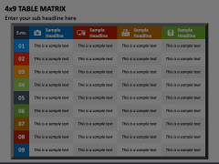 4x9 Table Matrix Animated Presentation - SketchBubble