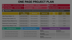 One Page Project Plan Animated Presentation - SketchBubble