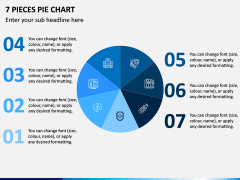 7 Pieces Pie Chart PPT Slide 1