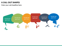 6 Call Out Shapes PPT Slide 2