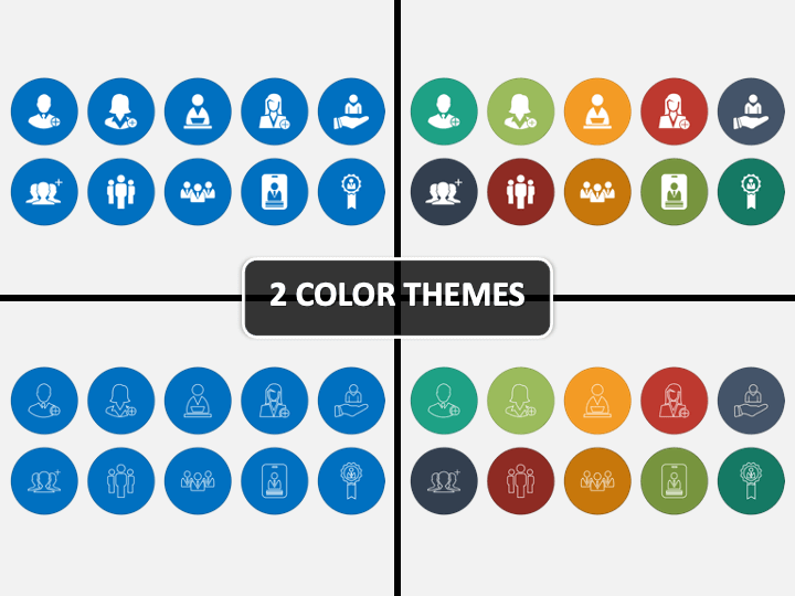 New Hire Icons PPT Cover Slide