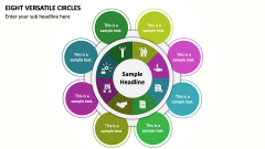 Eight Versatile Circles PPT Slide 1