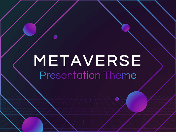 Metaverse Theme PPT Slide 1