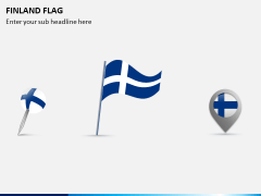 Finland Flag PPT Slide 1
