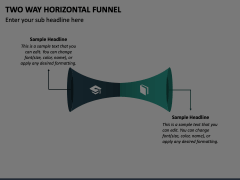 Two Way Horizontal Funnel Animated Presentation - SketchBubble