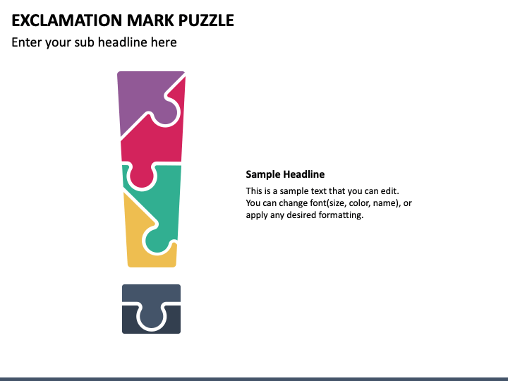 Exclamation Mark Puzzle PPT Slide 1