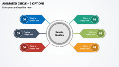 Animated Circle - 6 Options PPT Slide 1