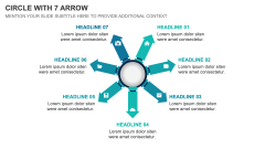 Circle with 7 Arrow PPT Slide 1