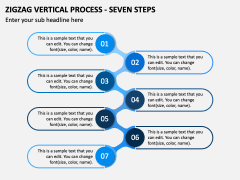 Zigzag Vertical Process - Seven Steps PPT Slide 2