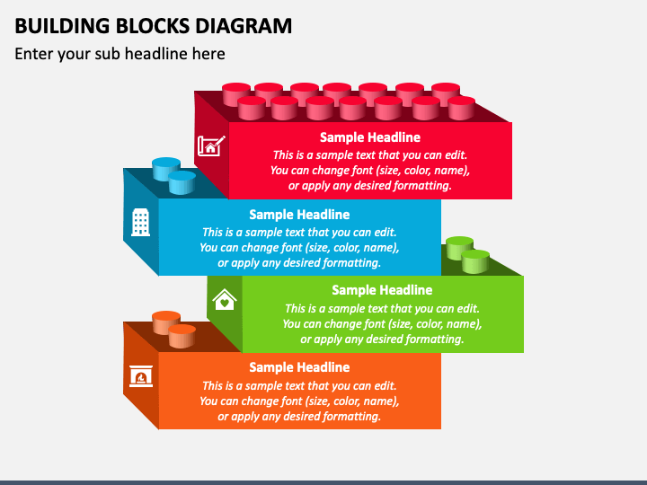 Building Blocks Diagram PPT Slide 1