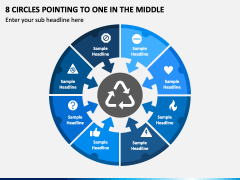 8 Circles Pointing to One in The Middle PPT Slide 1
