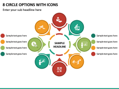 8 Circle Options With Icons PPT Slide 2
