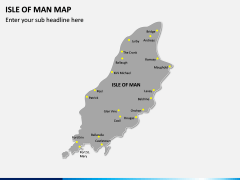 Isle of Man Map PPT Slide 2