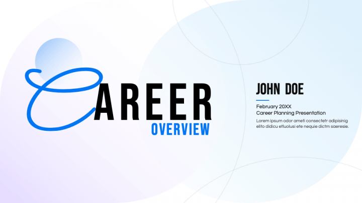 Career Overview PPT Slide 1