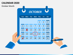Calendar 2020 - Type 1 PPT Slide 10
