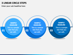3 Linear Circle Steps PPT Slide 2