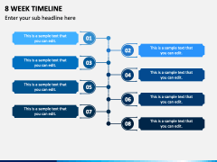 8 Week Timeline PowerPoint Template - PPT Slides