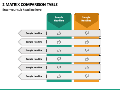 2 Matrix Comparison Table PPT Slide 2