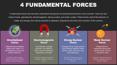 4 Fundamental Forces PPT Slide 1
