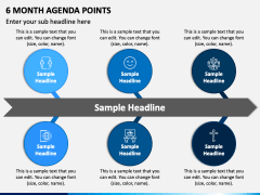 6 Month Agenda Points PPT Slide 2