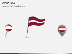 Latvia Flag PPT Slide 1