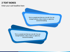 2 Text Boxes PPT Slide 1