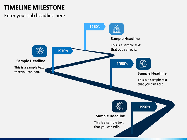 milestone powerpoint slide template free