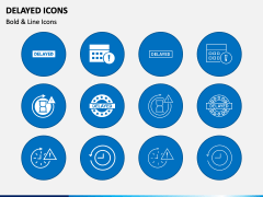 Delayed Icons PPT Slide 2